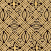 Celtic Illuminations - Elegant Gilded Celtic Knots on Black