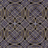 Celtic Illuminations - Elegant Gilded Celtic Knots on Navy Blue