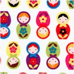 Minis - Small Scale Matryoshka Dolls on Ivory