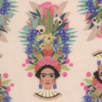 Viva la Vida - Frida Bust on Peach