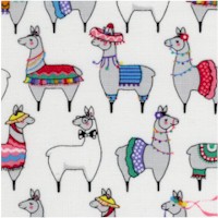 Line Dancing Llamas - Ole! SALE! (MINIMUM PURCHASE 1 YARD)