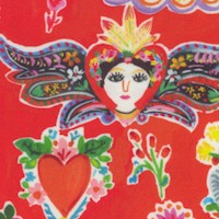 Viva Mexico! Milagros - Miracle Charms on Red by August Wren
