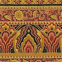 Taj Mahal - Elegant Gilded Vertical Floral Stripe