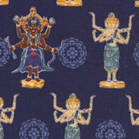 Yaoyorozu - Hindu Style Statues on Blue