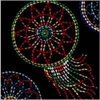 Tucson - Beaded Style Dreamcatchers on Black