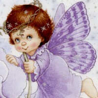 Angels & Fairies With Metallic Stars Panel - PRICED AND SOLD BY THE FULL PANEL ONLY