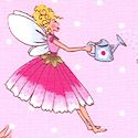 Whimsical Gardening Fairies on Pink