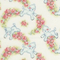 Thats My Baby - Tossed Lambs and Roses by Sara Morgan - LTD. YARDAGE AVAILABLE