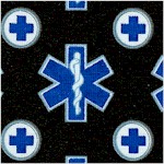 What the Doctor Ordered - Emergency Services Star of Life on Black by Dan Morris