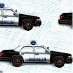 Police Cars on Textured Ivory