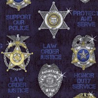 Protect and Serve - Law Enforcement Badges #2 by Dan Morris