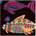 African Inspirations - Colorful Fish by Kaye England