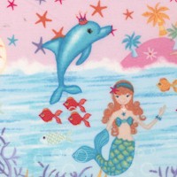 Mermaids - Vertical Border Scenic Stripe