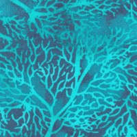 Ocean Tides - Beautiful Coral in Teal Blue