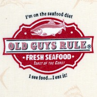 Old Guys Rule - Brand Logos and Fishing Phrases