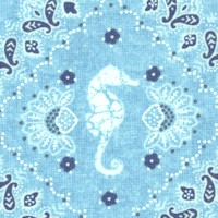 Shoreline - Seahorse Bandana by Whistler Studios