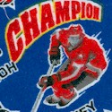 Hockey Champions on Royal Blue FLANNEL