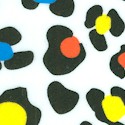 Colorful Leopard Spots on FLANNEL