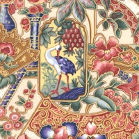 Chinoiserie - Elegant Asian Motifs on Cream