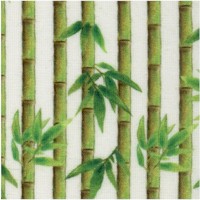 Panda Sanctuary - Bamboo Stalks on Ivory (Digital)