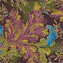 Botanica - Elegant Gilded Leaves - LTD. YARDAGE AVAILABLE (1 YD) MUST BE PURCHASED IN FULL