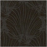 BelAir - Elegant Gray Calla Lillies on Black - SALE! (MINIMUM PURCHASE 1 YARD)