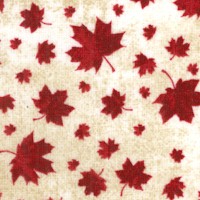 Canadian Classics - Tossed Maple Leaves on Mottled Beige