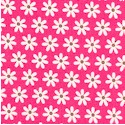 Feeling Groovy - Small Scale Daisies on Pink