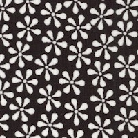 Simply Delicious - Retro Small Scale Daisies in Black and White