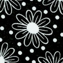 Thingamajig - Daisies and Dots in Black and White