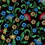 Embroidered Elegance - Floral Scroll by Greta Lynn