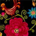 Folk Art Floral by Laura Wagner - LTD. YARDAGE AVAILABLE