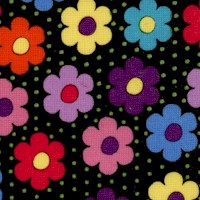 Caterwauling Tails - Retro Daisies by Sue Marsh