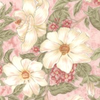 Bella - Delicate Floral on Pink by Ro Gregg