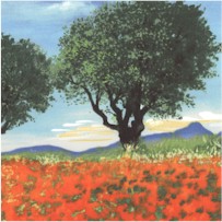 Poppy Field Panel - SOLD BY THE FULL PANEL ONLY