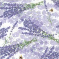 Tossed Lavender Bunches on Lilac (Digital)