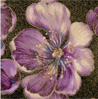 My Asian Garden - Tossed Gilded Flowers by Ro Gregg