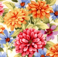 Adalees Garden - Vibrant Floral by Sandy Lynam Clough