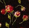 Spanish Rosebuds on Black