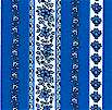 Blue and White Breckenridge Floral Vertical Stripe Coordinate