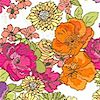 Delicate Floral on Ivory - SALE! (MINIMUM PURCHASE 1 YARD)