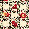 Carmen - Charming Floral on Cream - SALE! (MINIMUM PURCHASE 1 YARD)