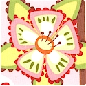 Frolic - Pretty Columbine Floral on Pink by Wendy Slotbloom