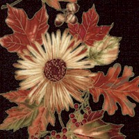 Gilded Vertical Harvest Floral Stripe