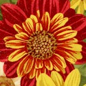 Harvest Abundance - Autumn Packed Floral by Jane Mayday - LTD. YARDAGE AVAILABLE