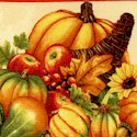 Harvest Abundance - Autumn Vertical Stripe by Jane Mayday