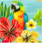 Isla - Beautiful Parrots and Hibiscus #2