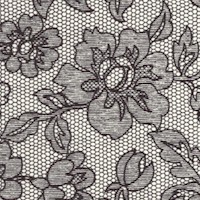 Zelda - Faux Antique Lace in Black and Gray