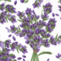 Lavender Blessings - Tossed Lavender Bouquets on Ivory