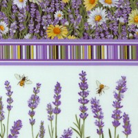Lavender Market 3 - Vertical Border Stripe - LTD. YARDAGE AVAILABLE (.66 yd.) MUST BE PURCHASED IN F